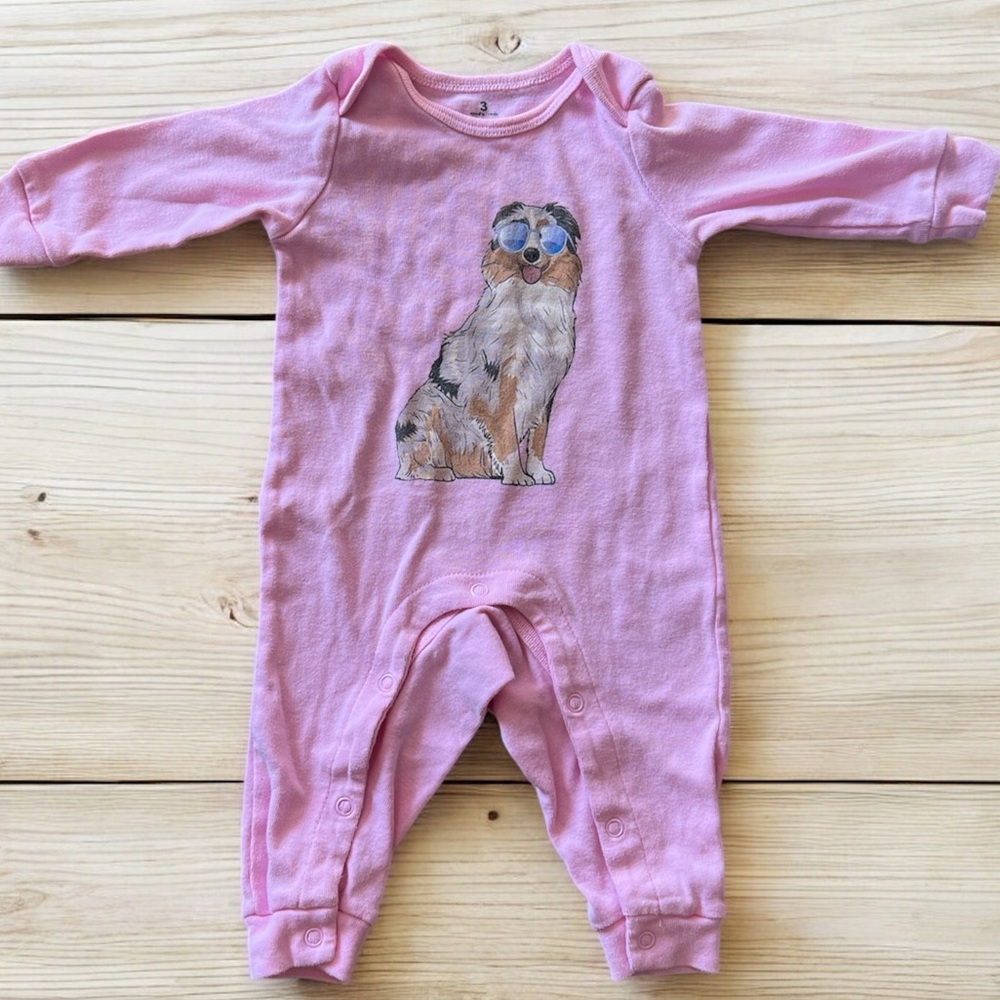 Pink Aussie Print Kids One Piece